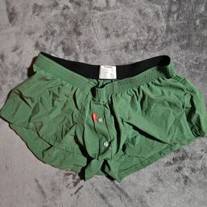 Seobean Green Checkered Men's Boxers